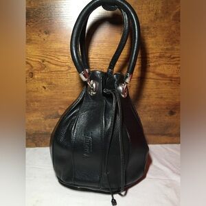 Valentina bucket bag leather
